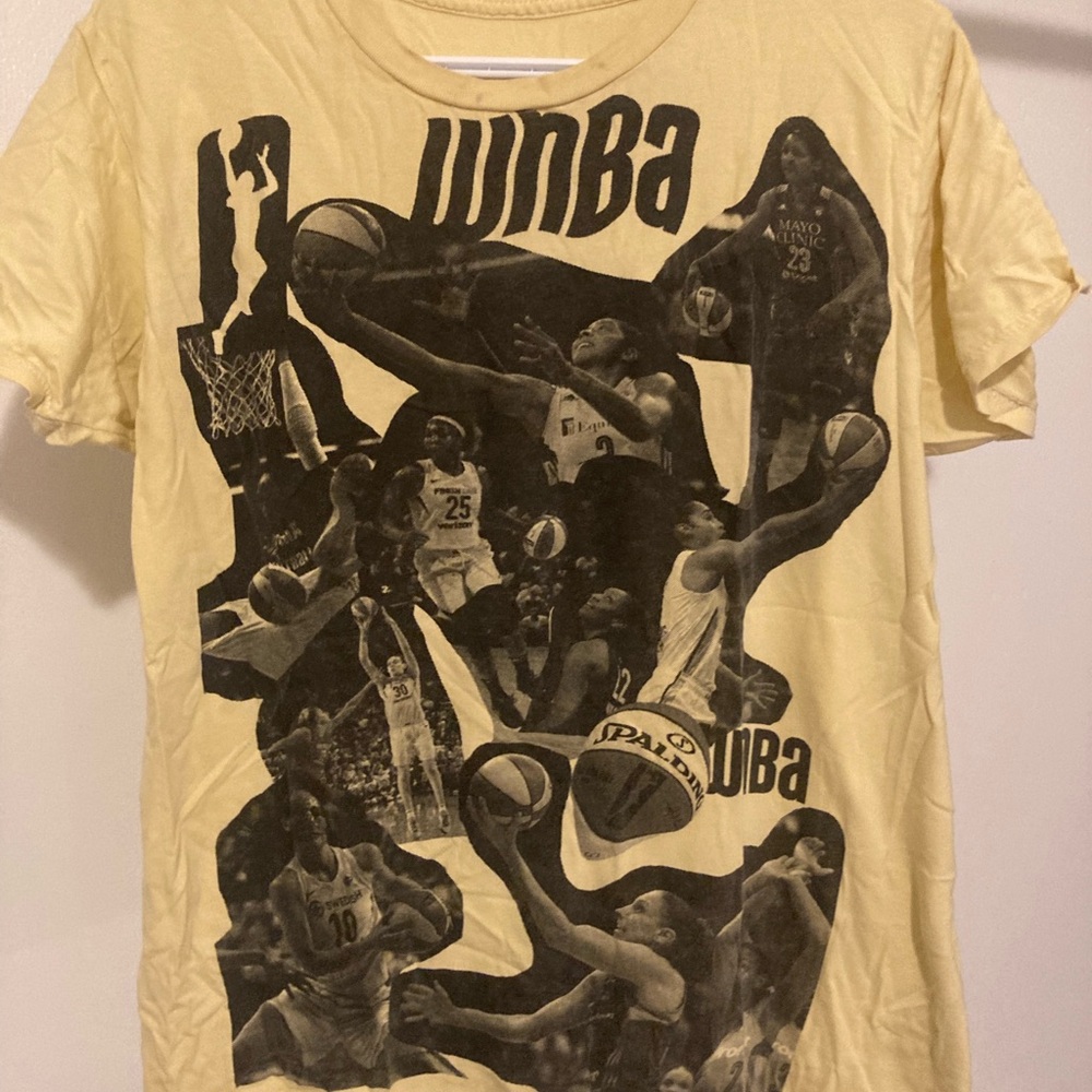 NBA Women's Yellow and Black T-shirt